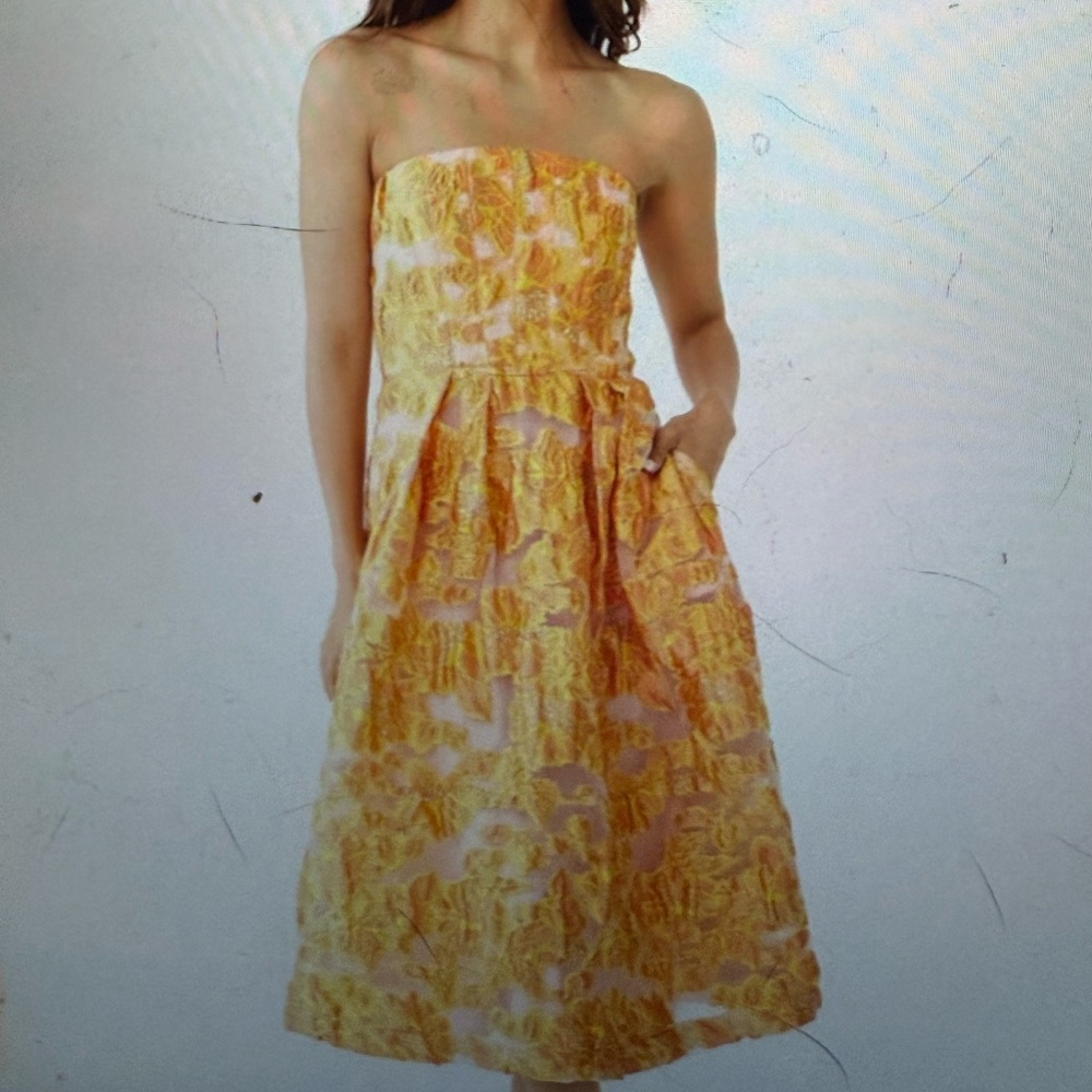 Abbey Glass Catherine Dress Orange Blossom Organza